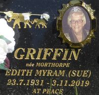 Edith Morthorpe headstone