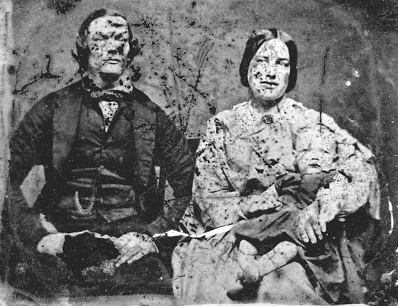 William Taylor and Elizabeth Windle and child Alfred - ca 1860